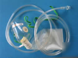 Oxygen mask non rebreath w/7' tubing