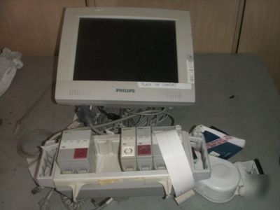 Phillips M1097A A02 monitor + computer, modules more