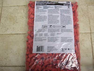 New 400 count nsi red wing twist wire connectors 
