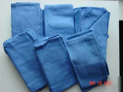 New 50 blue operating towels surgery dental veterinary
