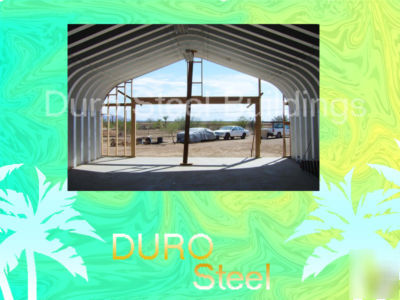 Duro steel garage kit 30X100X14 metal workshop building