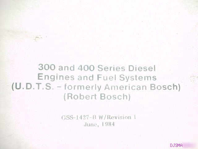 Ih blue ribbon 300 400 series diesel shop manual
