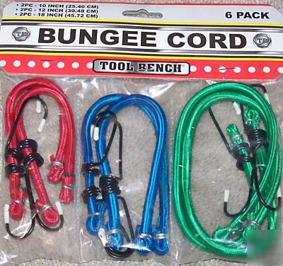 New bungee cord 6 pack lot - 