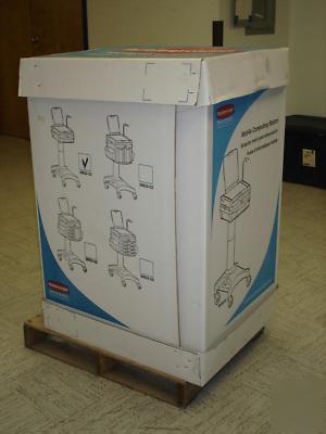 New rubbermaid mobile laptop medical cart: brand 