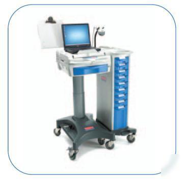 New rubbermaid mobile laptop medical cart: brand 