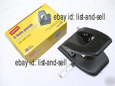 New staples two 2 hole punch - in box - 