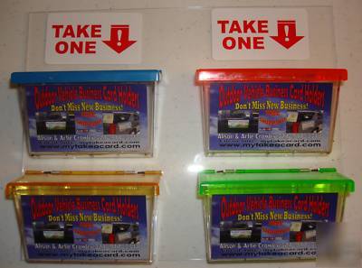 4 pack rack outdoor wall mounted business card holders