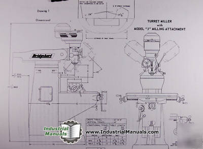 Bridgeport j-head operators manual & parts list (1966)