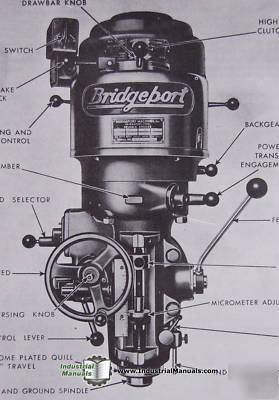 Bridgeport j-head operators manual & parts list (1966)