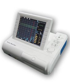 Fetal monitor fhr toco fetal movement with twins probe