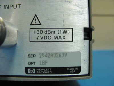Hp agilent 85044A transmission reflection test set 18P