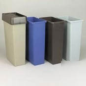 Slim jimÂ® waste container - blue - 3540BL - 3540