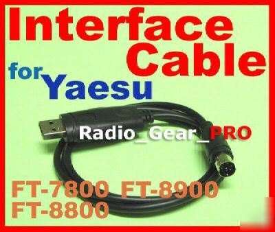 Usb program cable for yaesu FT7900R FT8800R FT8900R