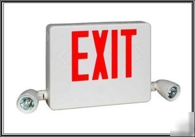  dual-lite halogen emergency led exit light sign