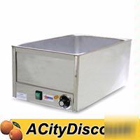 Fma countertop food warmer 12X20 w/ drain nsf