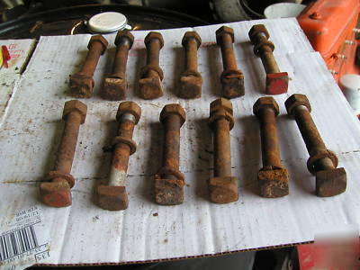 12 farmall tractor ihc square headed wheel weight bolts