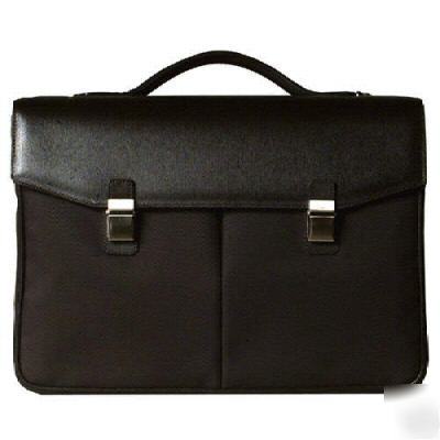 New dunhill sidecar amber dbl document holder briefcase 
