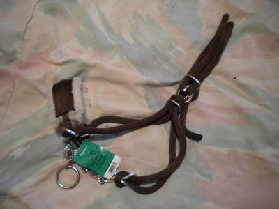 New heifer/cow/steer halter w/chain-brown- -horse tack