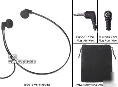 Spectra deluxe transcriber headset head set 3.5MM