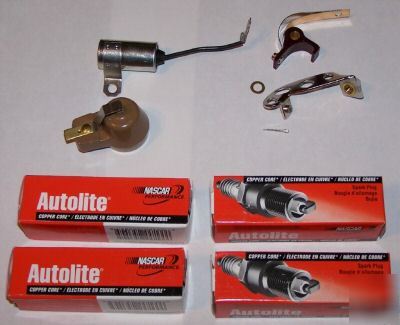 Ford 8N w/ frnt mount dist tune up kit & autolite plugs