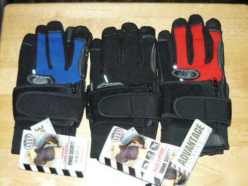 New 3 pair x lg mechanics work carpenter gloves