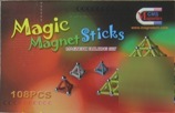 108 pc magnetic sticks building sets for fun 