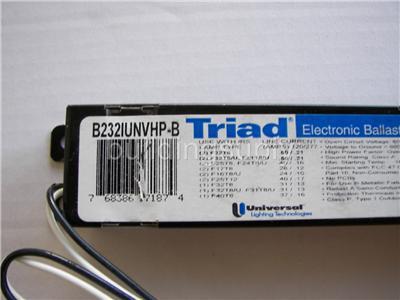 4 universal triad B232IUNVHP-b (2) F32T8 F25T8 F17T8