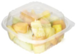 6X6X3 compostable corn plastic pla clamshell 250/case