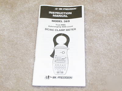 Bk precision 369 dc ac true rms clamp meter nice