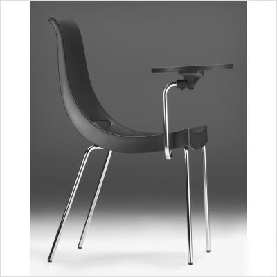 Chiacchiera chair with writing tablet polypropylene 11