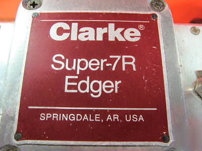 Clarke super 7R edger hardwood floor sander u.s.a. 