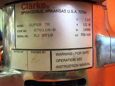 Clarke super 7R edger hardwood floor sander u.s.a. 