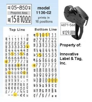 New monarch paxar 1136 date marking gun with warranty 