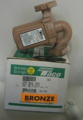 Taco 007-BF5-ifc water circulator pump, bronze