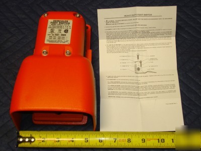 Hercules heavy duty foot switch 250 vac pipe machine 