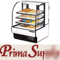 New true commercial 36IN dry curved bakery case tcgd-36
