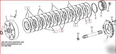 T20716 john deere fiber steering clutch disc 450 450B