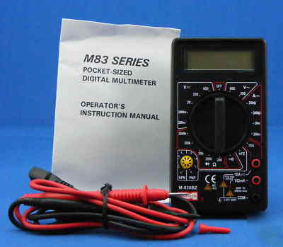 Digital multi meter - pocket - mastech m-830BZ 63-2942