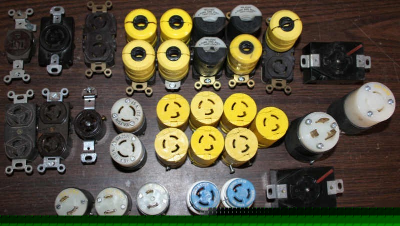 Hubbell electrical plug / receptacle huge bulk lot hbl-