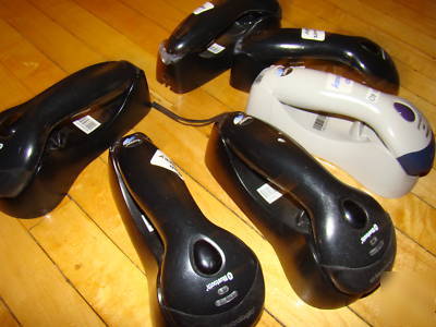 Lot 6 metrologic MS9535 wireless bluetooth scanners 