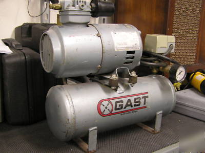 Gast 1HAB-11T M100X tank mounted air compressor 