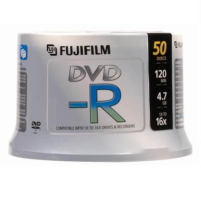 50 fujifilm 16X dvd-r blank dvd discs
