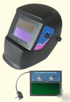 Welding mask solar powered suitable for mig, tig, arc.