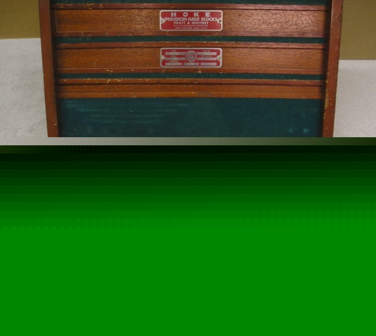 ~ pratt & whitney hoke precision gage blocks style 85