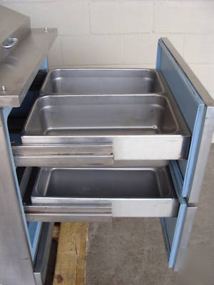 Delfield 2 drawer refrigerated s- steel prep table
