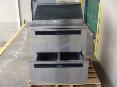 Delfield 2 drawer refrigerated s- steel prep table