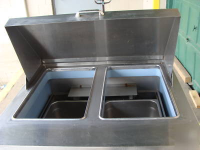 Delfield 2 drawer refrigerated s- steel prep table
