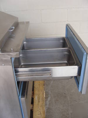 Delfield 2 drawer refrigerated s- steel prep table