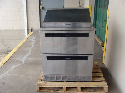 Delfield 2 drawer refrigerated s- steel prep table