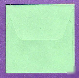 Miniature envelopes 75MM cards 10 pale green